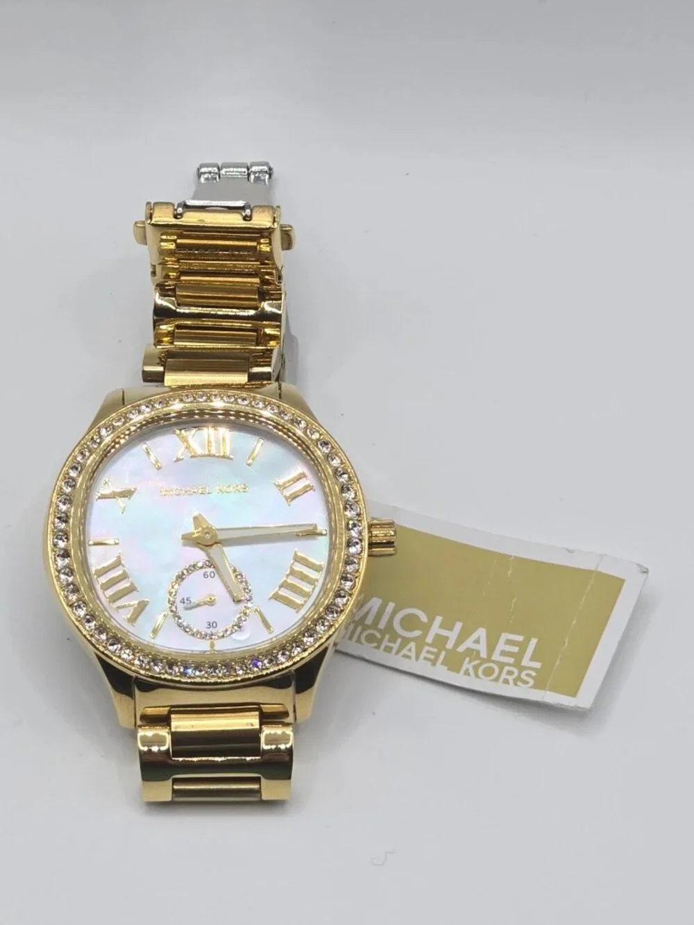 Michael Kors Sage Women's Gold-Tone White Dial Watch MK4805